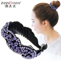 Tie Hair floral headdress Hairband Rhinestone Hair Jewelry Hair Clipper Fashion hairclip Tapes Hair Card Headwear Adult Clip