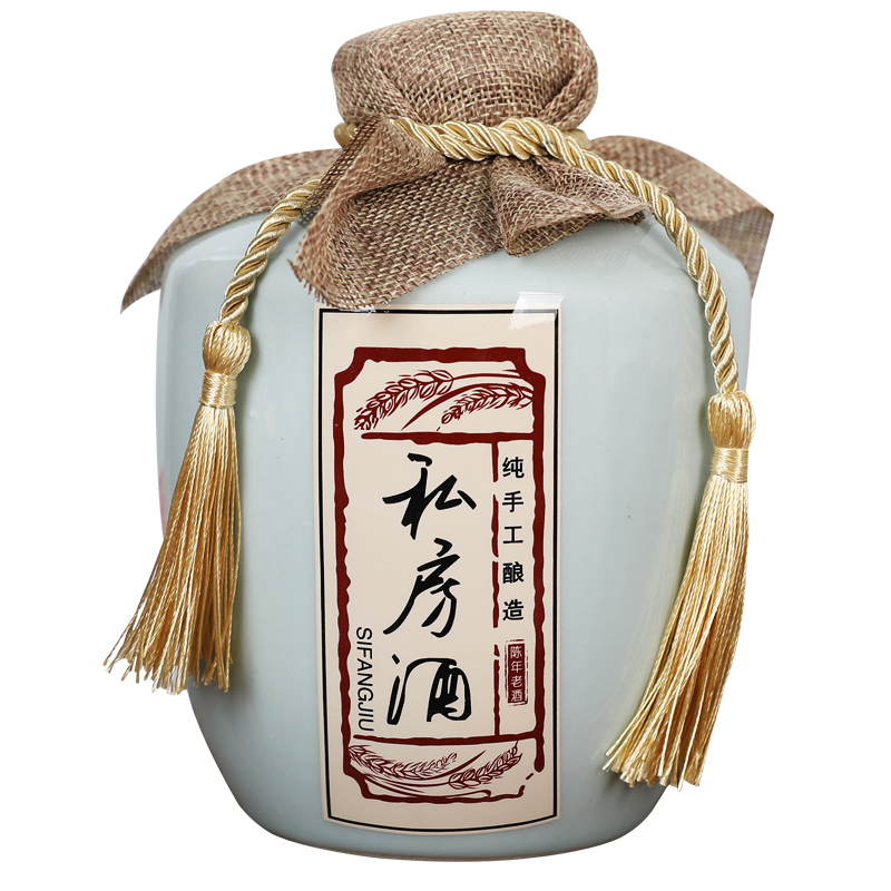 Jingdezhen ceramic bottle 1 catty 2 jins 5 jins of 10 jins empty seal pot liquor small it save wine cellar wine jar