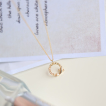 Because of the lack of Sting s925 sterling silver gold-plated dolphin circle clavicle chain classic cute wild necklace temperament is white