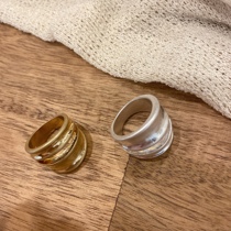 Spot on the spot Hip Joo Korea Fashion Atmosphere Wide Ring