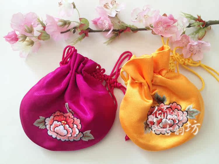 苏绣荷包 手工刺绣首饰袋 宝宝胎发包 汉服配饰 七夕福袋香囊