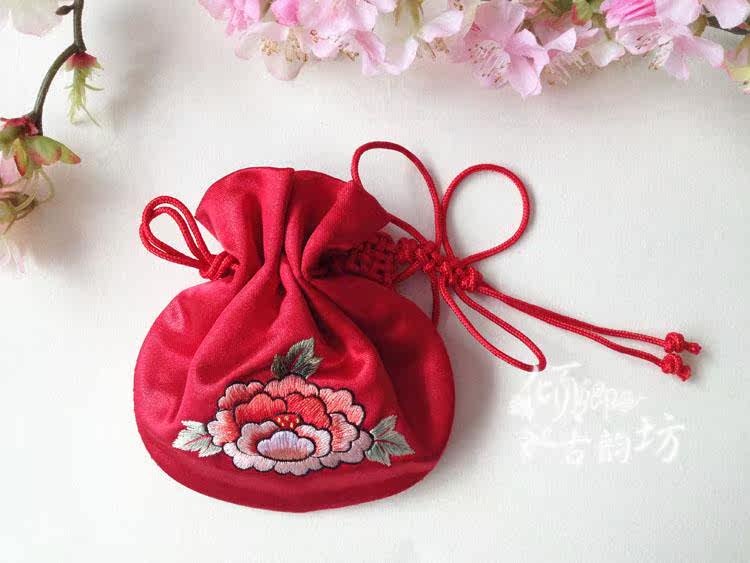 苏绣荷包 手工刺绣首饰袋 宝宝胎发包 汉服配饰 七夕福袋香囊