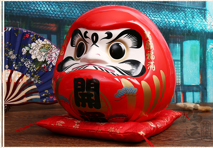 开运达摩摆件陶瓷储蓄罐日本料理装饰品日式店铺招财猫创意存钱罐