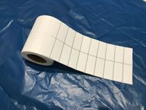 Blank copper version adhesive paper 40X15 label paper GT820 GK888T CP2140 barcode printing paper hot sale