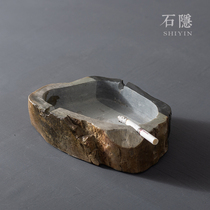 Shi Yin Jiulongbi Ashtray Stone Creative Personality Office Home Ornaments Retro Home Jewelry Handmade