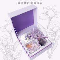 Hand gift female bridesmaid wedding gift practical high-end birthday gift to give girls girlfriends finished double gift box purple