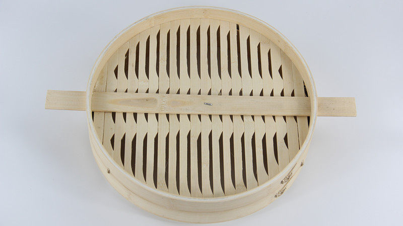 蒸有福52cm蒸笼竹编家用米皮包子馒头商用笼屉手柄蒸屉竹制大小格