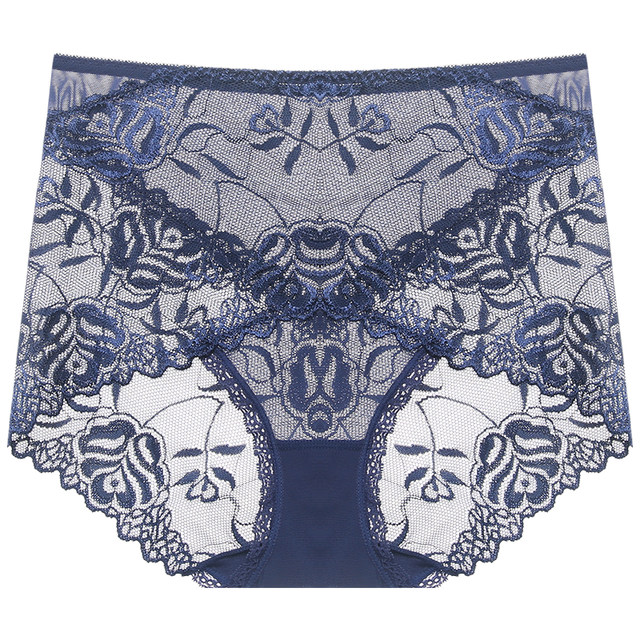 Panties feminine lace mid waist plus size fat MM high waist no trace ladies mesh see-through big red briefs Panties feminine lace mid waist plus size fat MM high waist no trace ladies mesh see-through big red briefs