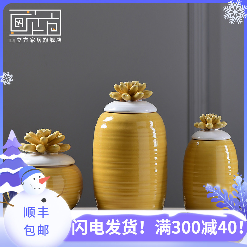 Cubic American contracted small pure and fresh POTS table vase creative home sitting room adornment furnishing articles during the Spring Festival