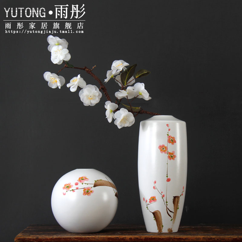 Star creative model of new Chinese style living room TV cabinet furnishing articles ceramic vase decoration home decoration