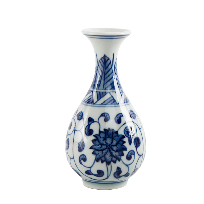 Jingdezhen ceramics archaize little blue and white porcelain vases, flower arrangement home decoration furnishing articles wedding housewarming gift