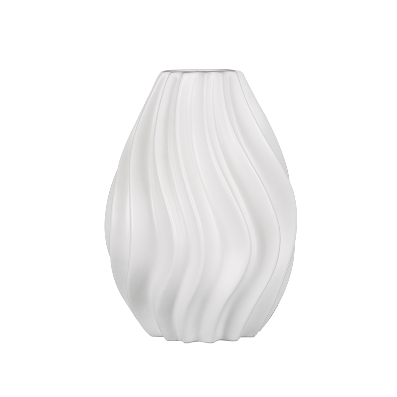 Sitting room creative furnishing articles home decoration ceramic dry flower vase floral decoration is I and contracted white vase