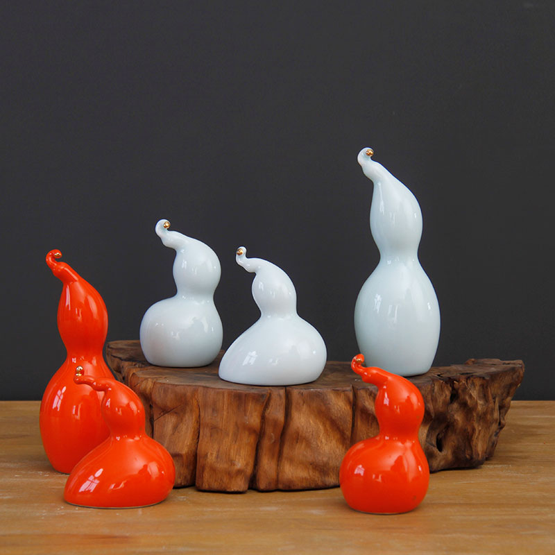 Ceramic gourd Ceramic bottle gourd gourd furnishing articles furnishing articles household act the role ofing is tasted