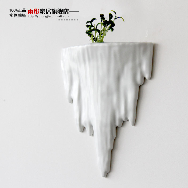 Rain tong home | checking porcelain of jingdezhen ceramics space hanging furnishing articles rockery wall act the role ofing household porcelain