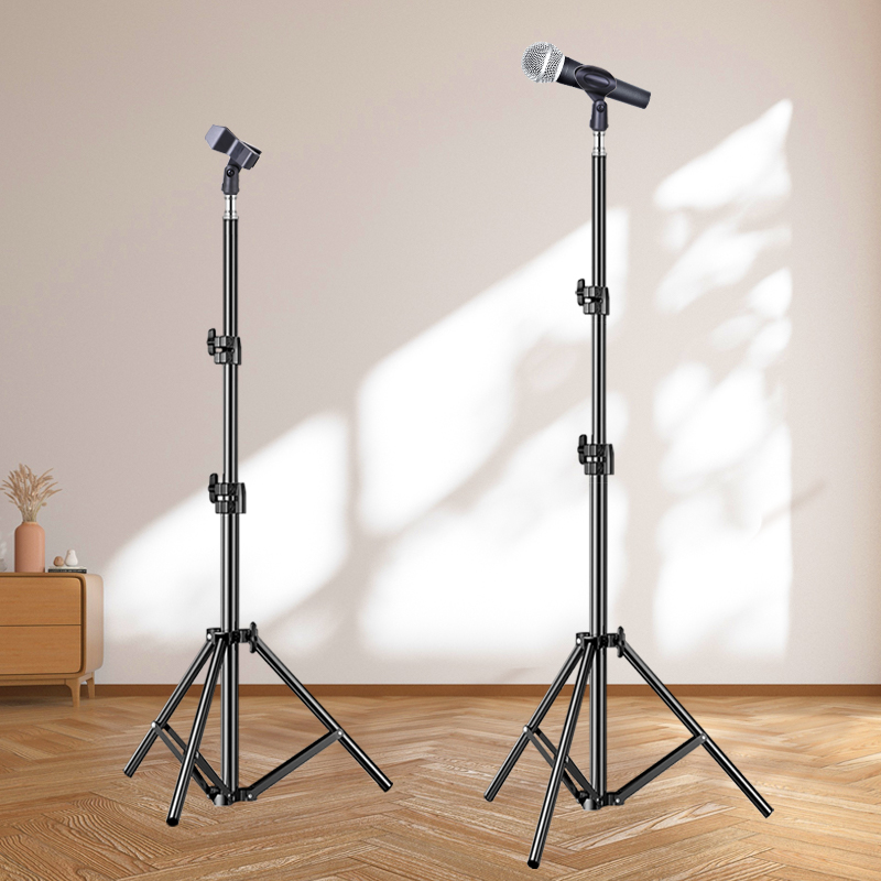 Microphone Holder Microphone Metal Tripod Liftable Portable Stage Live Singing K Song Mai Shelf-Taobao