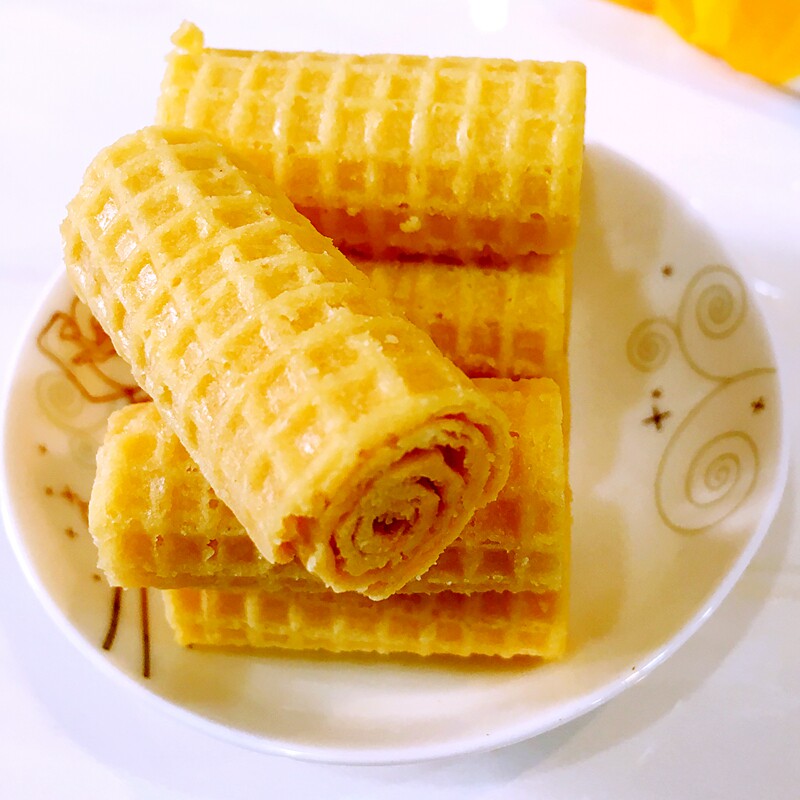 俄罗斯进口蛋卷瓦夫威化牛奶蛋卷进口零食160克蛋卷10包包邮_7折现价