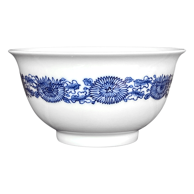 Jingdezhen spring auspicious jade Zou Jun up and blue ruyi bound of eight new system branch by grain painting of koubei