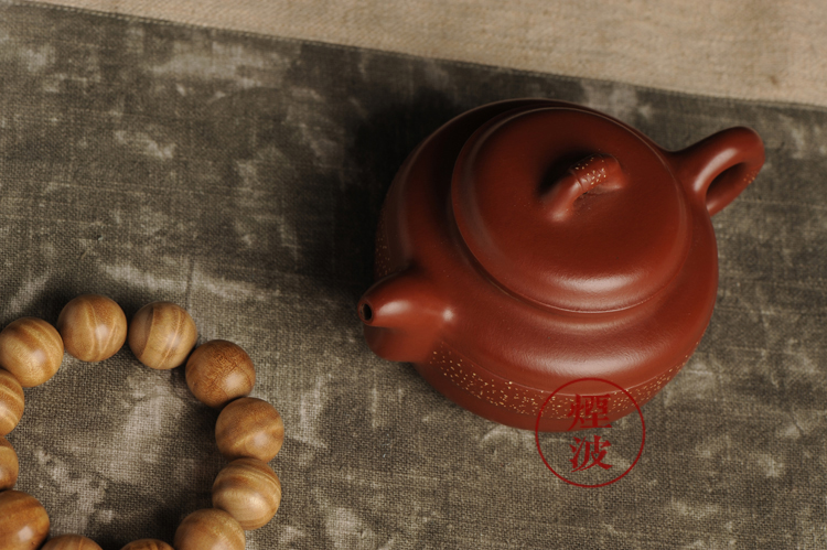 Made those yixing it Fang Guoqin hand - made dahongpao big jade belt kungfu teapot 320 ml