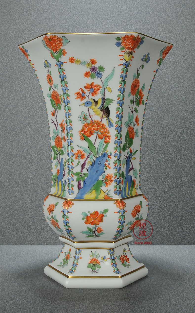 German mason MEISSEN meisen porcelain works limited India wind flower vases, flower vase with mesa