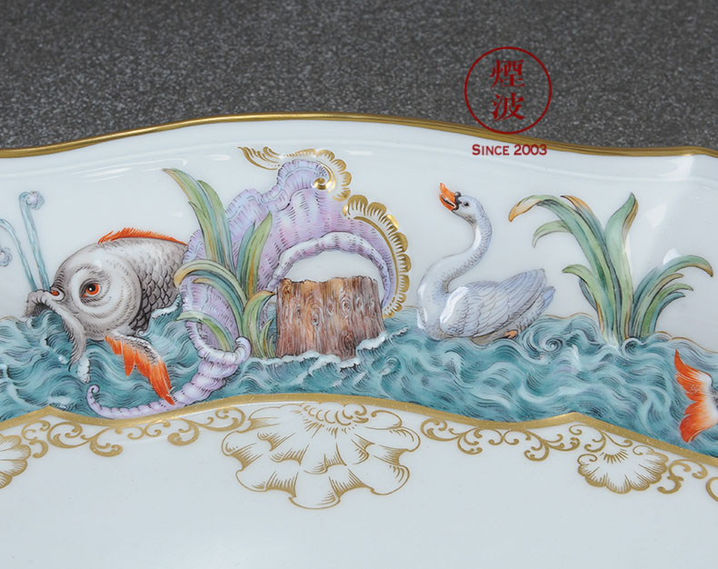 German mason MEISSEN porcelain paint paint limited works swan is great reward household act the role ofing is tasted