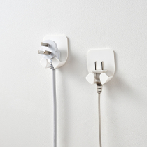 Viscose-free punch-free plug hook kitchen hanging power cord Electric appliance plug containing seat socket hanging rack 2 clothes