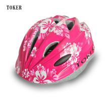 tokerA013 integral forming male and female child wheel slide bike scooter riding helmet breathable multicolor S M