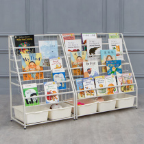 Childrens bookshelf Simple bookshelf Floor shelf Baby bookshelf bookcase Toy storage rack Small bookshelf Picture book rack