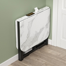 Simple folding table small family ultra-thin dining table free of installation rectangular dining table multifunctional telescopic table household table