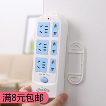 Terminal panel plug-in router retainer wall-free wall-mounted strong paste-free hole socket wall