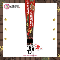 JoeJoe original Christmas mobile phone hanging rope short section widening wrist rope cute cartoon woman hanging neck rope pendant couple