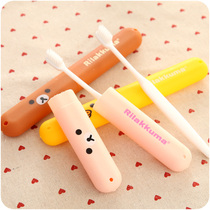 Toothbrush head protection suitcase multi-function cleaner travel toothtooth cartoon small commodities travel and washing tour