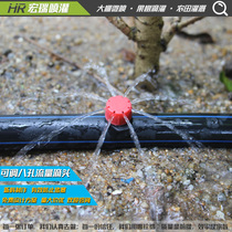 Automatic flower watering device Adjustable flow watering gardening garden micro sprinkler drip irrigation pipe with hair pipe equipment small dripper