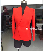 Commoner impression Tailor-made female host photogenic announcer art candidate interview small suit QB893