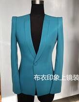 Commoner impression Tailor-made female host photogenic announcer art candidate interview small suit QB898