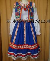 New custom-made ethnic minority clothing Russian Ukraine stage performance national clothing womens suit