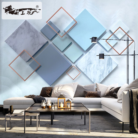 Nordic geometric personality art wallpaper living room bedroom TV background wall painting modern minimalist 3d stereo wallpaper Nordic geometric personality art wallpaper living room bedroom TV background wall painting modern minimalist 3d stereo wallpaper