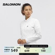 Salomon Women's Outdoor Running Windproof Jacket Skin Trench Coat Laser Vent Organizer