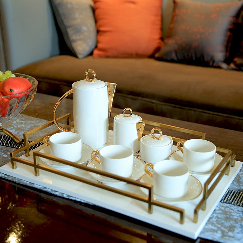 European example room sitting room tea table decorations decoration ceramic coffee set home afternoon tea tea set