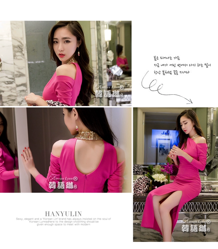 Mùa xuân và mùa thu 2021 Sản phẩm mới của phụ nữ Áo dài tay gợi cảm cho phụ nữ Váy dây dài Váy khoét hông rỗng - Sản phẩm HOT