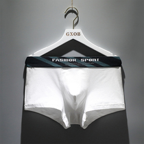 Underpants mens boxer cotton youth sports trend cartoon mens cute four corner shorts head Tide brand pants tide