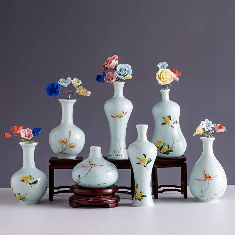 Jingdezhen creative new Chinese style ceramic floret bottle POTS desk study of the sitting room TV ark, the table flower arranging furnishing articles