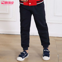 large and medium girls' Korean style spring and autumn sports pants boys long pants children's baseball uniform pants single pants spring and autumn