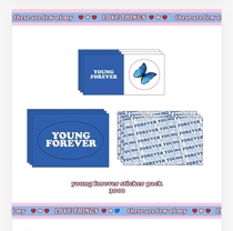 (Small Spot) Korean lovethings series Sticker Packs Adhesive ROSE BUTTERFLY ELEMENTS