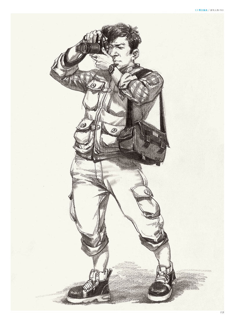 速写书线描人物线面线性临摹高考书经典全集1:1等大临本速写人物