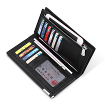 Pauls leather wallet men fashionable long headzipper wallet business hand bag skin mens wallet