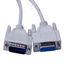 Direct sales DB15 multi-hole cable two rows of 15-core serial cable male and female two rows of 15-pin data cable 1 5 meters