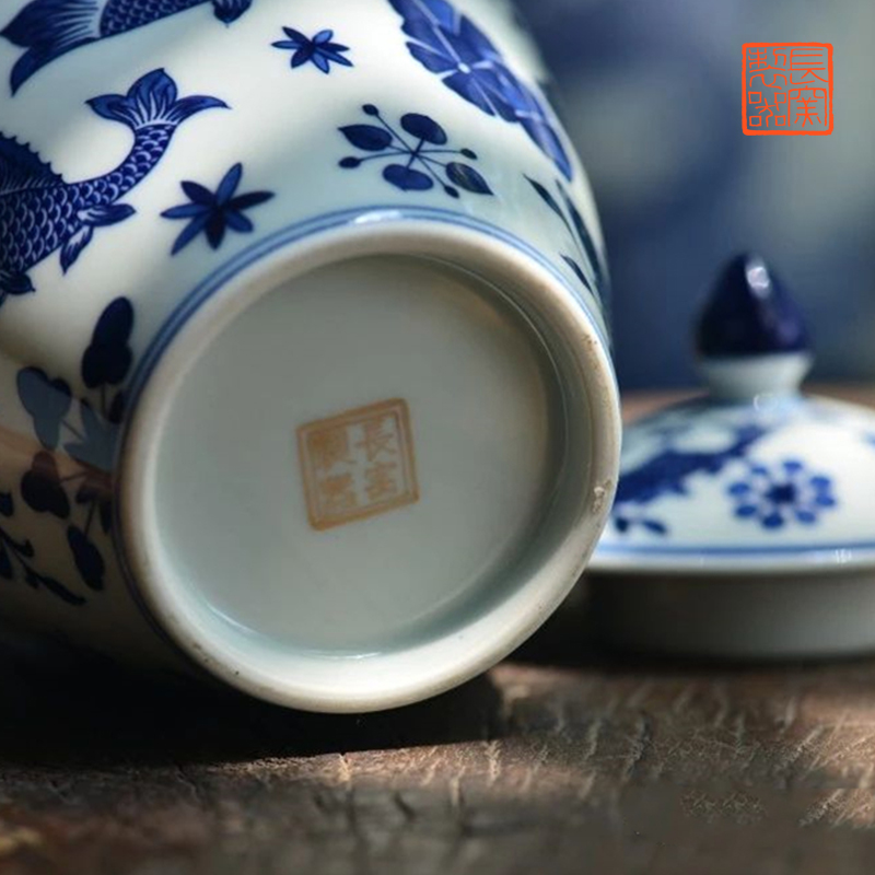 Offered home - cooked ju long up controller manual hand - made mackerel algae general grain tea pot large jingdezhen ceramics