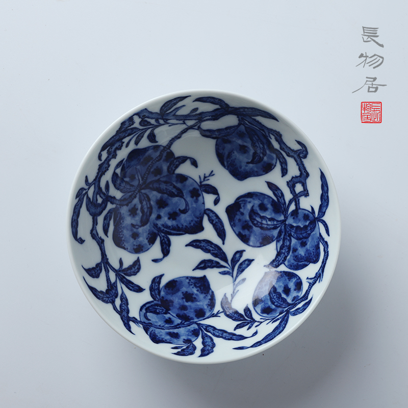 Customized offered home - cooked in private lines tao killings jingdezhen blue and white lie the foot bowl hand for ceramic bowl