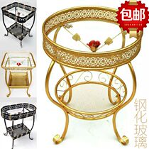 Mahjong machine small coffee table chess and card room chair corner wrought iron glass sliding sound spray water pump training electric