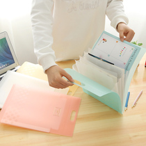 Japan KOKUYO national reputation) DFC65 folder) A4 light color cookie Portable vertical storage bag